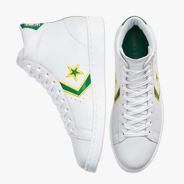 Sneakersy męskie wysokie Converse Pro Leather Mid 167061C 43 27.5 cm Białe (888757766475) - obraz 5