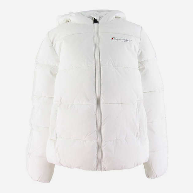 Куртка зимова коротка жіноча Champion 404023-WW001 M Біла (8053305320245) - зображення 1