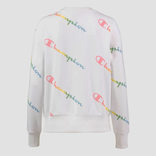 Bluza bez kaptura damska Champion 114078-WL001 L Biała (8053305445887) - obraz 2