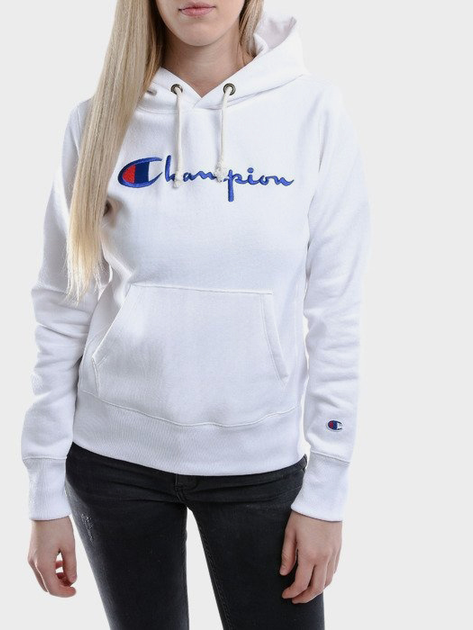 Худі жіноче Champion 111555-WW001 S Біле (8056426112232) - зображення 1