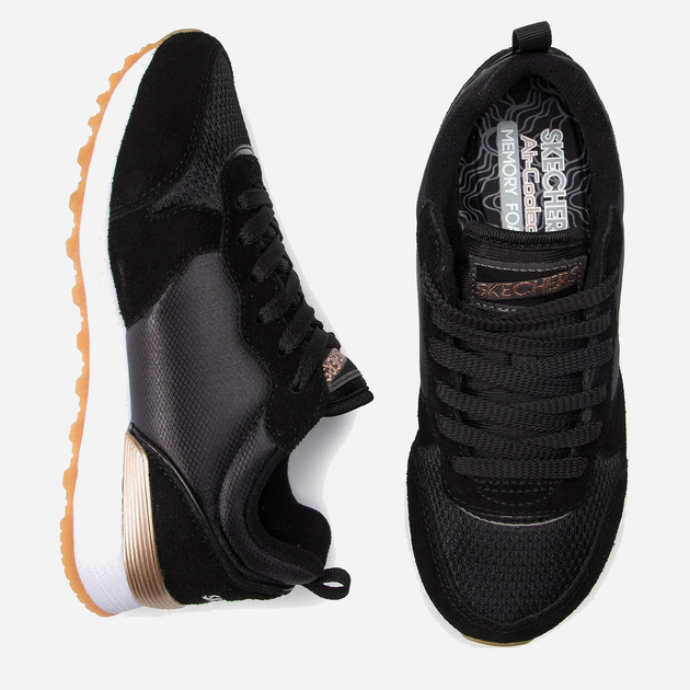 Жіночі кросівки Skechers Retros-Og 85-Goldn G 111-BLK 37 (7US) 24 см Чорні (889110638767) - зображення 3