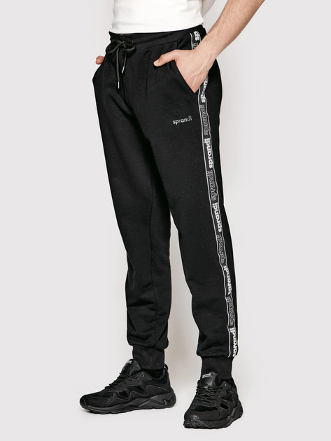 Spodnie dresowe męskie Sprandi SP22-SJM010 XL Czarne (2230020928970) - obraz 1