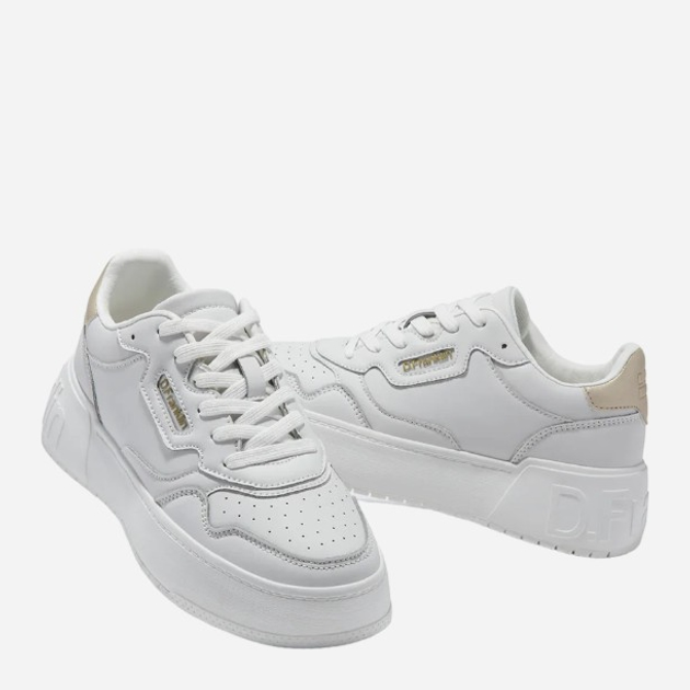 Жіночі кеди низькі D.Franklin Court Basic DFSH321080 40 (9US/7UK) 26 см Білі (8445333381297) - зображення 4