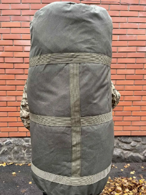 Сумка рюкзак баул тактичний баул, ЗСУ, баул армійська олива/піксель 120 літрів - зображення 2
