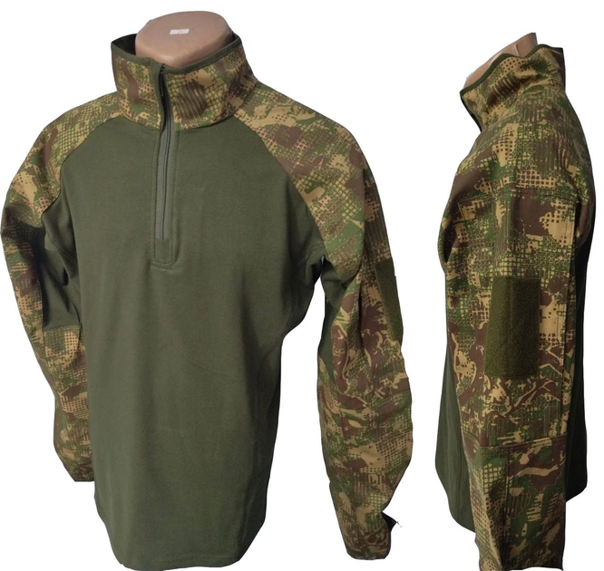 Тактическая рубашка убакс ubacs мужская боевая военная рубашка для ЗСУ размер 48 цвет хищник - изображение 1
