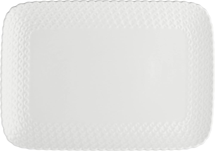 Taca do serwowania La Porcellana Bianca Momenti biała 35 x 26 cm (P002800435)  - obraz 1