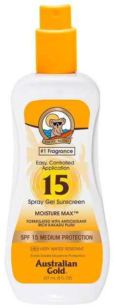 Żel-spray przeciwsłoneczny Australian Gold SPF 15 237 ml (0054402700709) - obraz 1