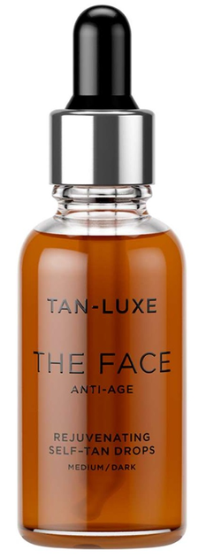 Сироватка для засмаги обличчя Tan-Luxe The Face Anti-Age Medium Dark антивікова 30 мл (5035832105079) - зображення 1
