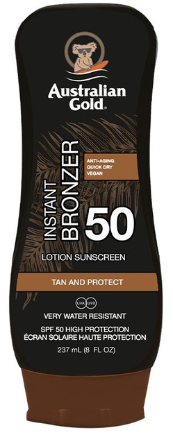 Лосьйон-автозасмага Australian Gold Instant Bronzer SPF 50 237 мл (0054402730058) - зображення 1