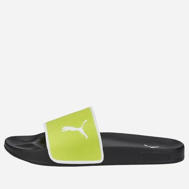 Жіночі шльопанці Puma Leadcat 2.0 Shower Limepunch-Puma Білі- 384140-04 37 Чорні (4065449313278) - зображення 4