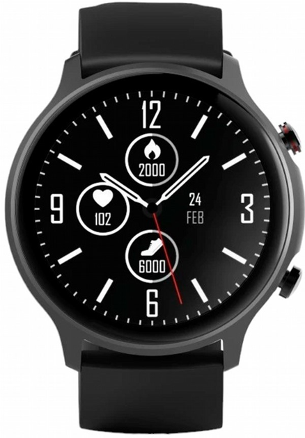 Smartwatch Hama Fit Watch 6910 Czarny (4047443489012) - obraz 1