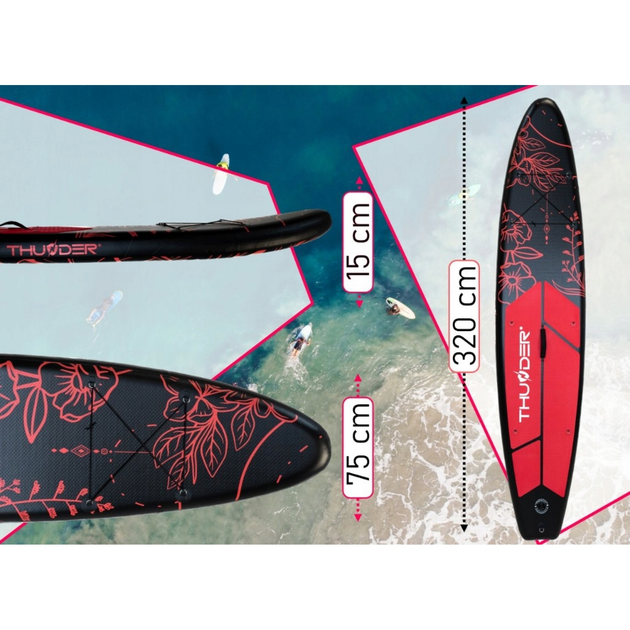 Надувна дошка SUP THUNDER Moth 320 см з веслом - зображення 11