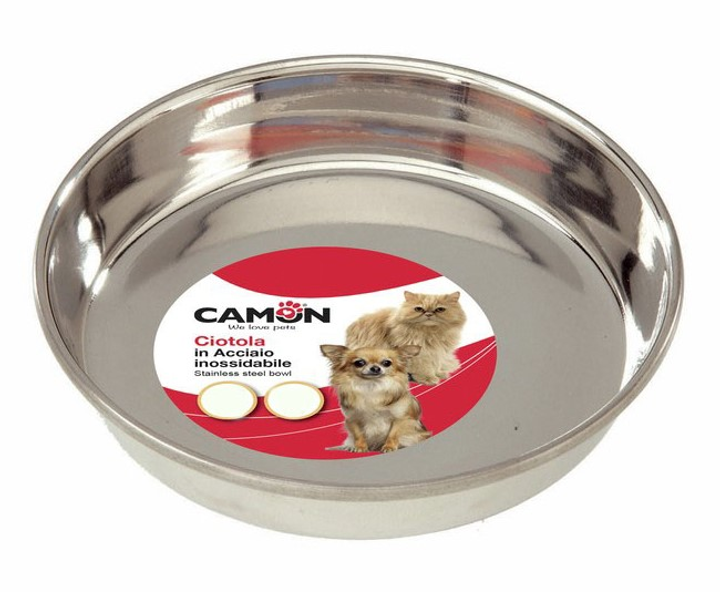 Miska dla kotów Camon Metalowa 225 ml (8019808043531) - obraz 1
