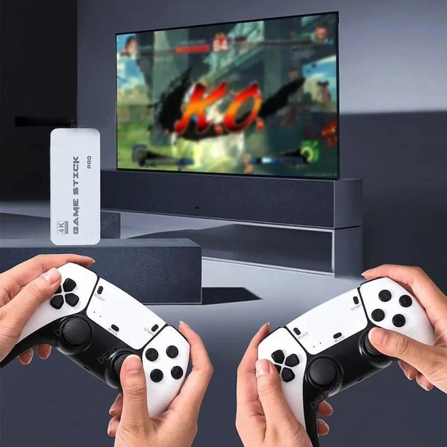 Портативна ігрова приставка 64G 4K TV з бездротовими джойстиками 2.4G 20000 ігор - изображение 5