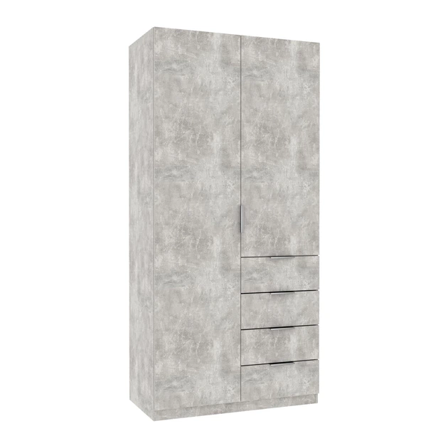 Шкаф Кристал 1 Континент 1000х520х2100 Бетон - изображение 1