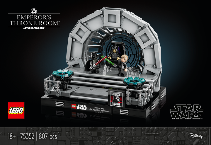 LEGO Star Wars Диорама «Тронный зал императора» (75352) – игрушки