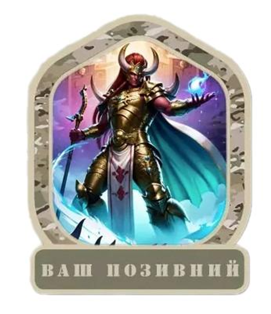 Шеврон патч "Магнус червоний Warhammer 40k" на липучці велкро - зображення 1