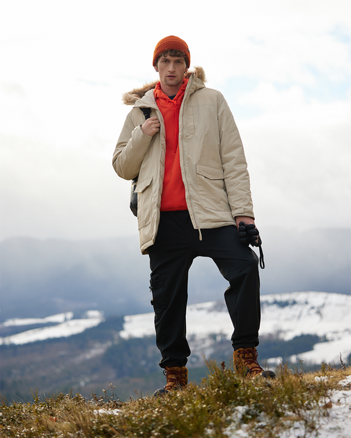 Парка мужская Adidas Ho Fur Pa HZ8482 2XL Wonder Beige