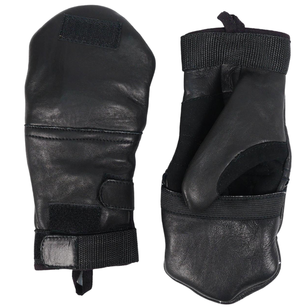 Тактичні чорні зимові рукавиці S - зображення 1