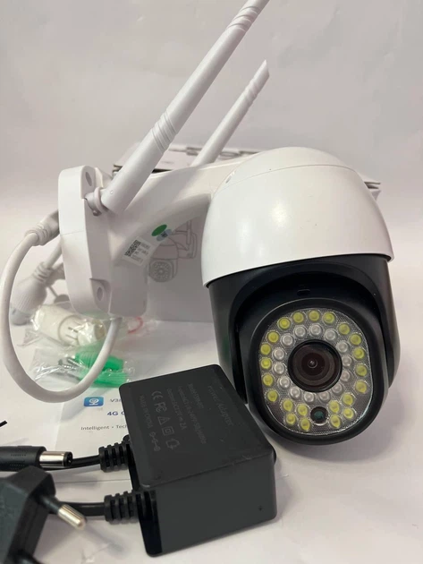 Камера видеонаблюдения 4G +карта памяти 64 ГБ 3MP FullHD уличная поворотная под SIM карту - изображение 2