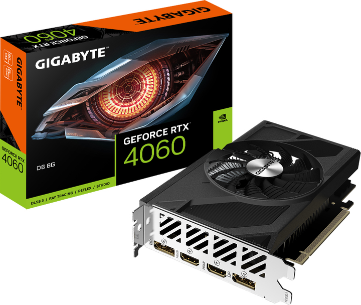 Karta graficzna Gigabyte PCI-Ex GeForce RTX 4060 D6 8G 8GB GDDR6 (128bit) (2460/17000) (2 x HDMI, 2 x DisplayPort) (GV-N4060D6-8GD) - obraz 7