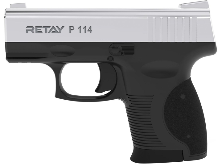 Стартовый шумовой пистолет RETAY P114 nickel (9 мм) - изображение 2