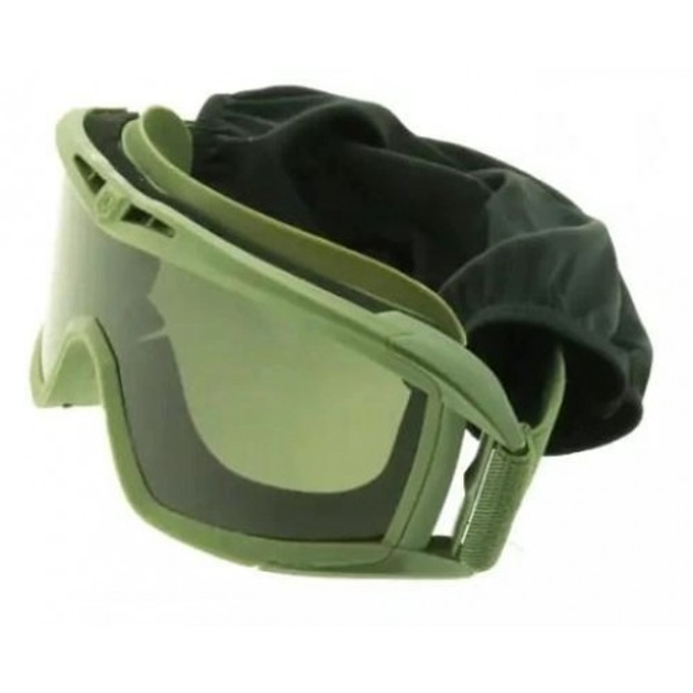 Тактические очки-маска защитные, 3 сменных стекла Attack - изображение 1