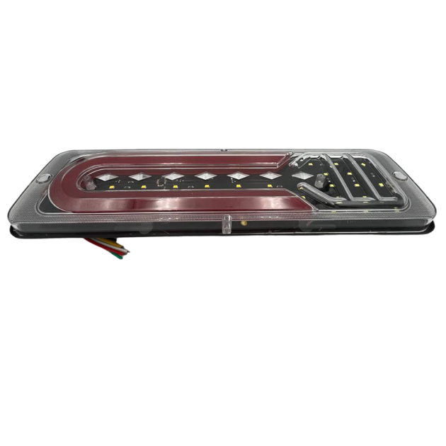 Универсальный задний фонарь стопа ЛЕД/LED для легковых авто 12V 30СМ с бегущим поворотом 2шт (модель 111) - Фото 5 Универсальный задний фонарь стопа ЛЕД/LED для легковых авто 12V 30СМ с бегущим поворотом 2шт (модель 111) - изображение 5