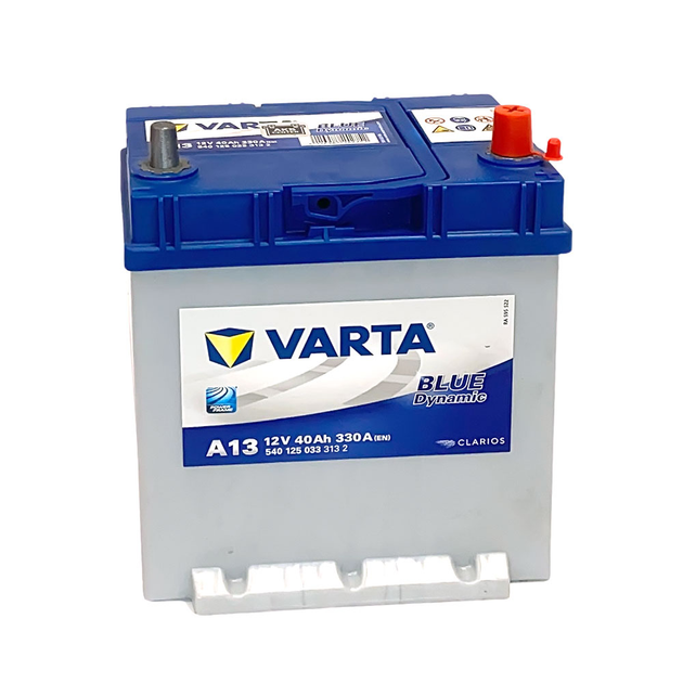Аккумулятор автомобильный VARTA Blue Dynamic Asia (A13) 40Ah 330A R+ (B19 т. к.+нижн.кр) - изображение 3