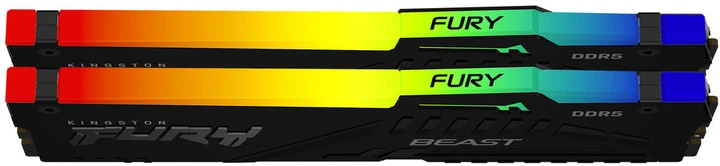Pamięć RAM Kingston Fury DDR5-6000 65536MB PC5-48000 (Kit of 2x32768) Beast RGB Black (KF560C30BBEAK2-64) - obraz 4