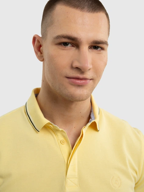 Koszulka polo męska Big Star Cardi L Żółta (5900714699680) - obraz 6