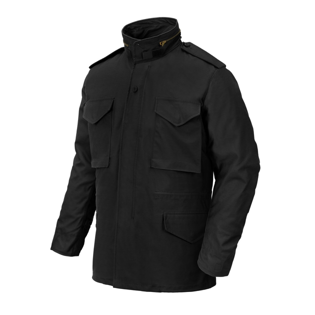 Куртка Helikon-Tex M65 - NyCo Sateen, Black XL/Regular (KU-M65-NY-01) - изображение 1