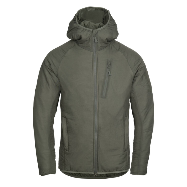 Куртка Helikon-Tex WOLFHOUND Hoodie® - Climashield® Apex 67g, Alpha green S/Regular (KU-WLH-NL-36) - изображение 2