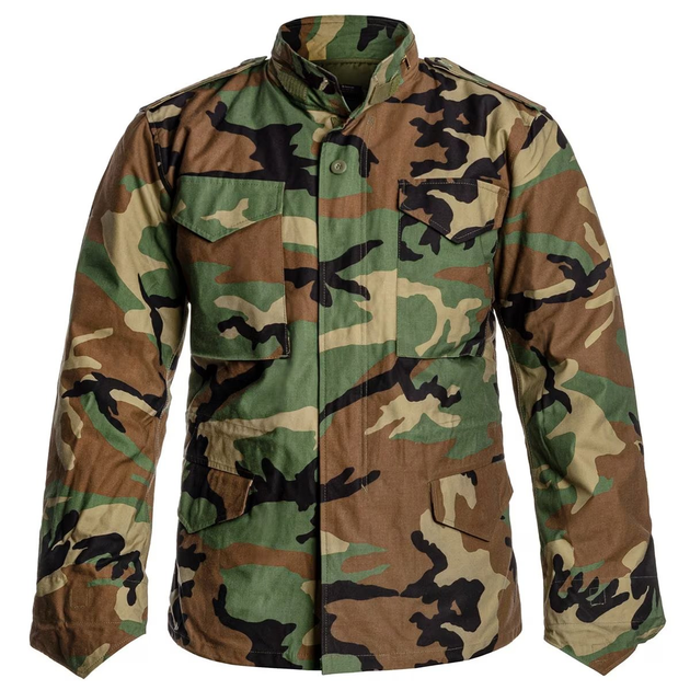 Куртка Helikon-Tex M65 - NyCo Sateen, US Woodland XL/Long (KU-M65-NY-03) - изображение 2