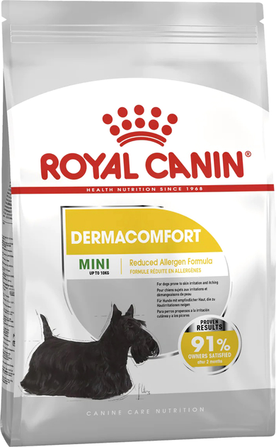 Sucha karma dla psów Royal Canin Mini Dermacomfort z podrażnioną i swędzącą skórą 3 kg (3182550893916) (2441030) - obraz 1