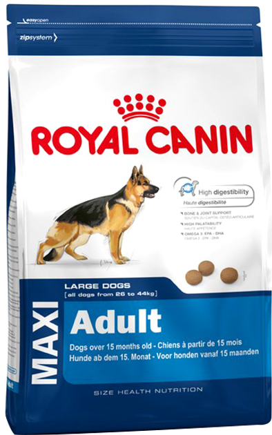 Сухий корм для собак Royal Canin Maxi Adult великих порід старше 15 місяців 4 кг (3182550402224) (93305) (3007040) - зображення 1