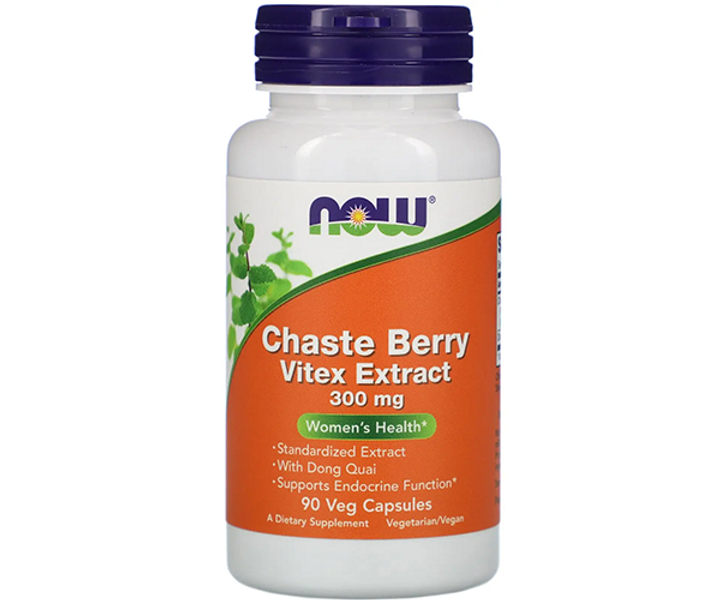 Екстракт вітексу священного NOW Foods (Chaste Berry Vitex Extract) 300 мг 90 капсул NOW04773 - изображение 1