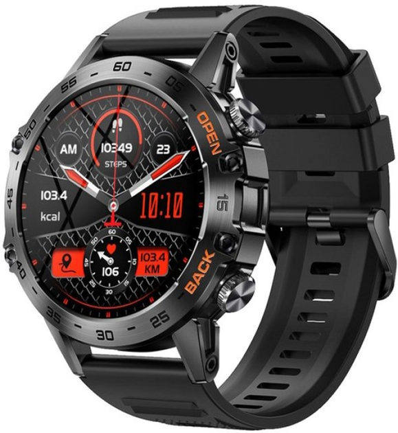 Мужские часы Uwatch Melanda Smart Delta K52 Black Rubber, 2 ремешка - изображение 1