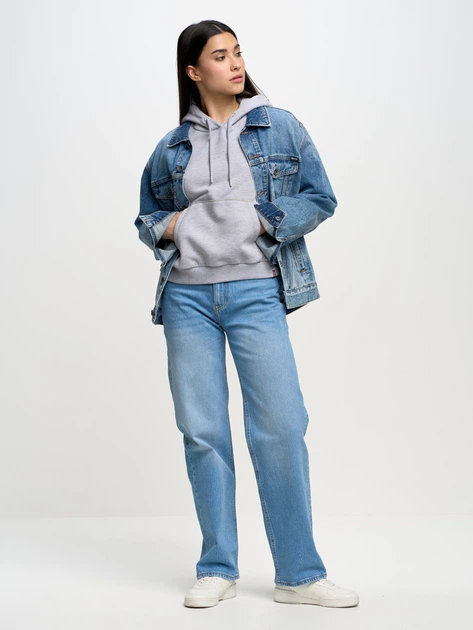 Худі жіноче Big Star Susana 2XL Сіре (5900714640958) - зображення 4