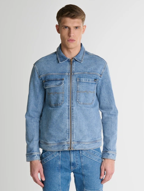 Куртка джинсова чоловіча Big Star Karil 2XL Блакитна (5900714710965) - зображення 1