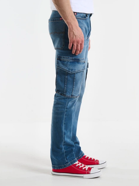Jeansy regular fit męskie Big Star Colt Cargo W36L30 Niebieskie (5900714711115) - obraz 3