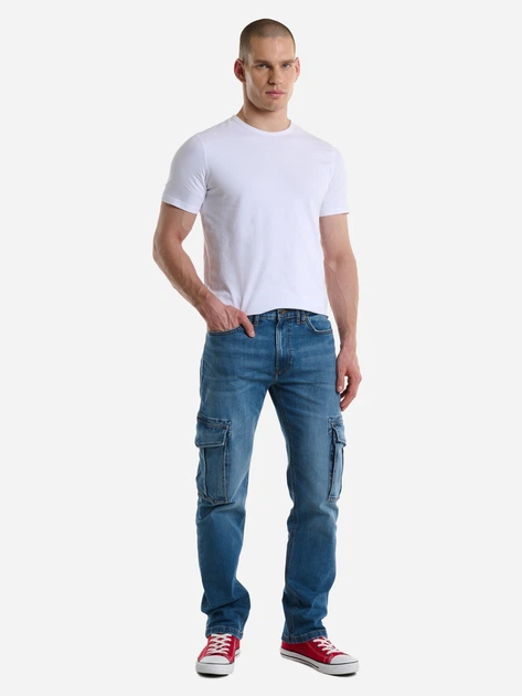 Jeansy regular fit męskie Big Star Colt Cargo W36L30 Niebieskie (5900714711115) - obraz 4