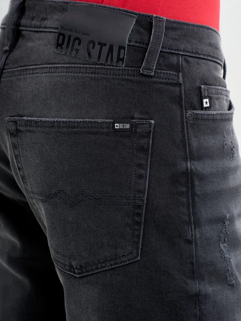 Jeansy regular fit męskie Big Star Colt W36L34 Grafitowe (5900714706029) - obraz 6