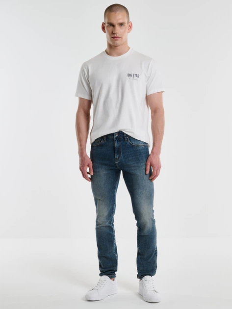 Jeansy slim fit męskie Big Star Ervad W28L32 Granatowe (5900714709440) - obraz 3