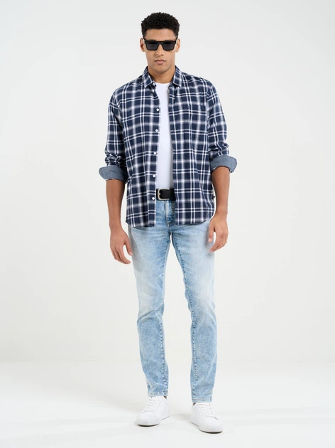 Джинси Slim fit чоловічі Big Star Jeffray W33L36 Блакитні (5900714703349) - зображення 5