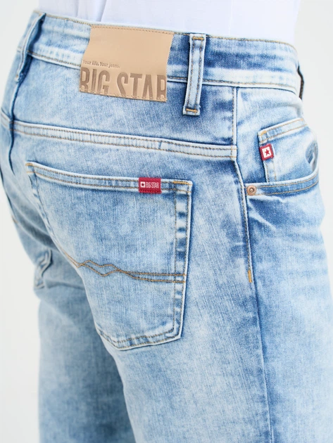 Джинси Slim fit чоловічі Big Star Jeffray W33L36 Блакитні (5900714703349) - зображення 6