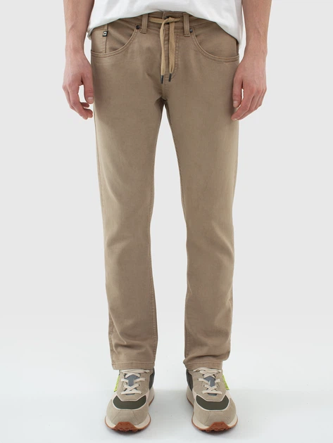 Jeansy regular fit męskie Big Star Joggse 2XL Beżowe (5900714764968) - obraz 1