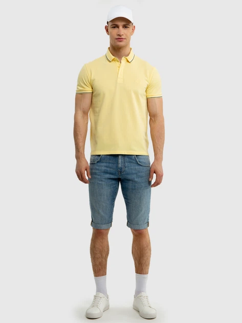 Koszulka polo męska Big Star Cardi L Żółta (5900714699680) - obraz 5