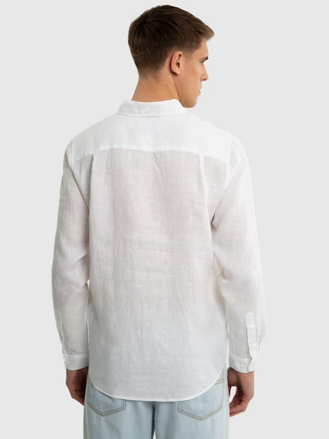Сорочка літня чоловіча Big Star Jianis M Біла (5900714722876) - зображення 2