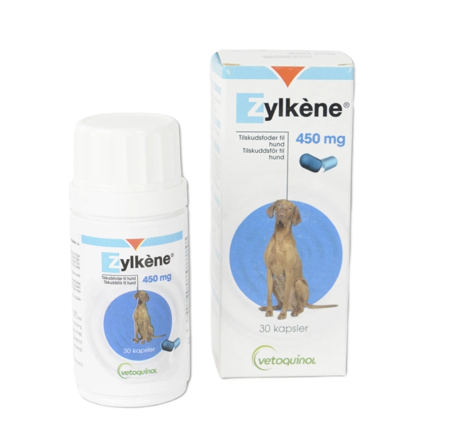 Харчова добавка для собак і котів Kruuse Zylkene 450 мг 30 шт (3605874332386) - зображення 1